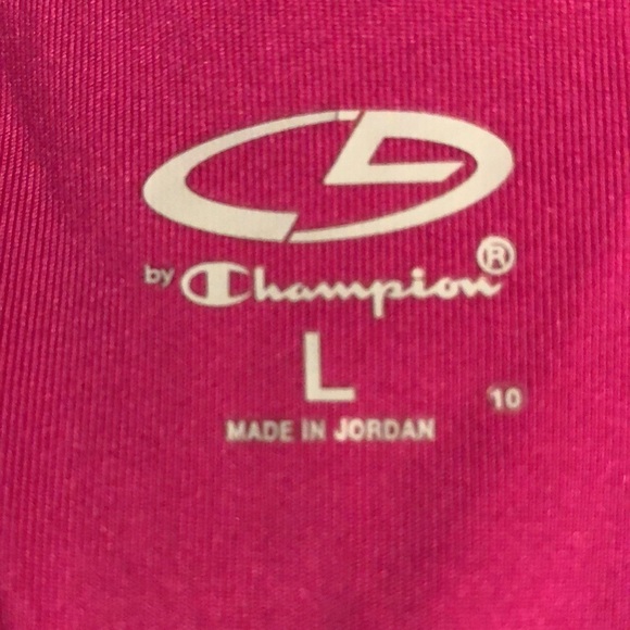 NWOT Champion tank top with built in support size L. Magenta stretch polyester - Picture 5 of 5